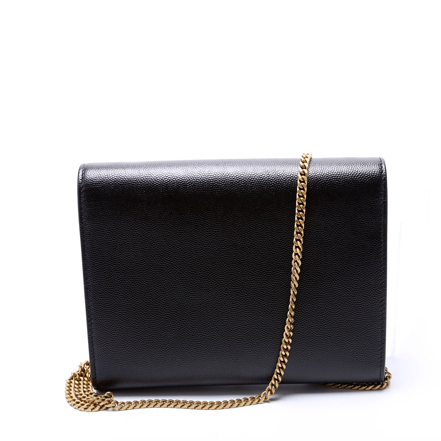 Saint Laurent 582334 Cassandra Chain Crossbody Black Bag