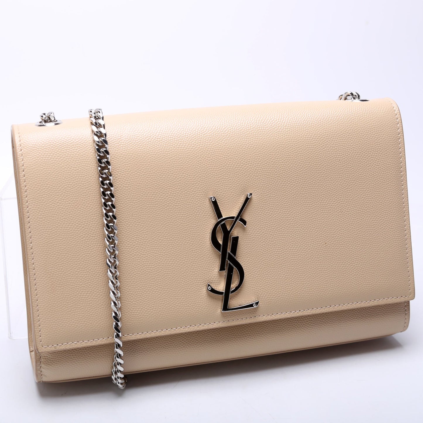 Saint Laurent Kate Satchel Grain Medium 364021 Tan Bag