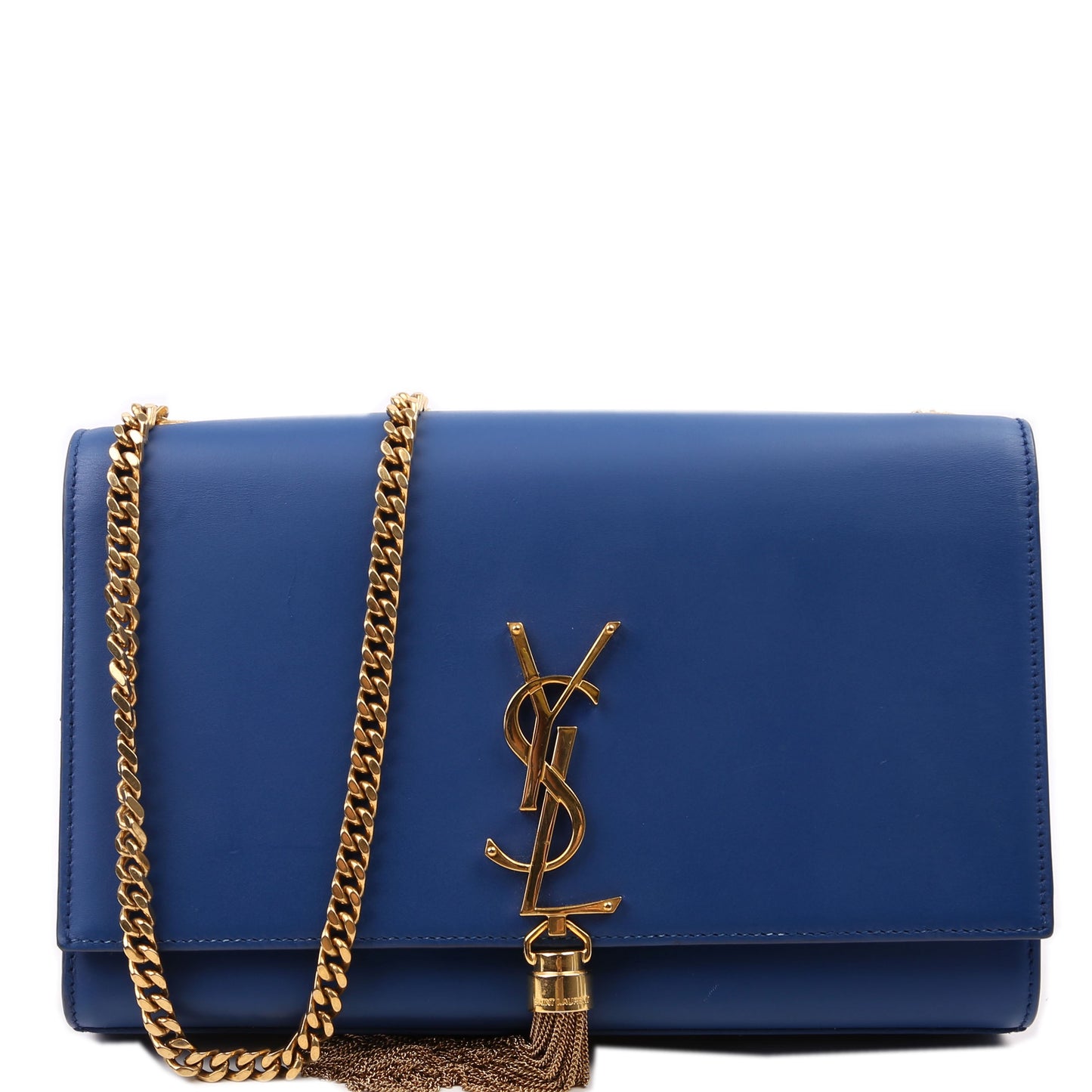 Saint Laurent Kate Tassel Satchel Medium Blue Bag