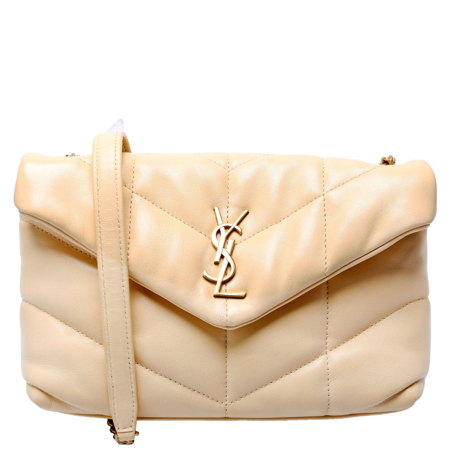 Saint Laurent Loulou Toy Puffer 620333 Cream Bag
