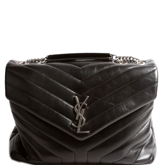 Saint Laurent LouLou Satchel Medium 487216 Black Bag