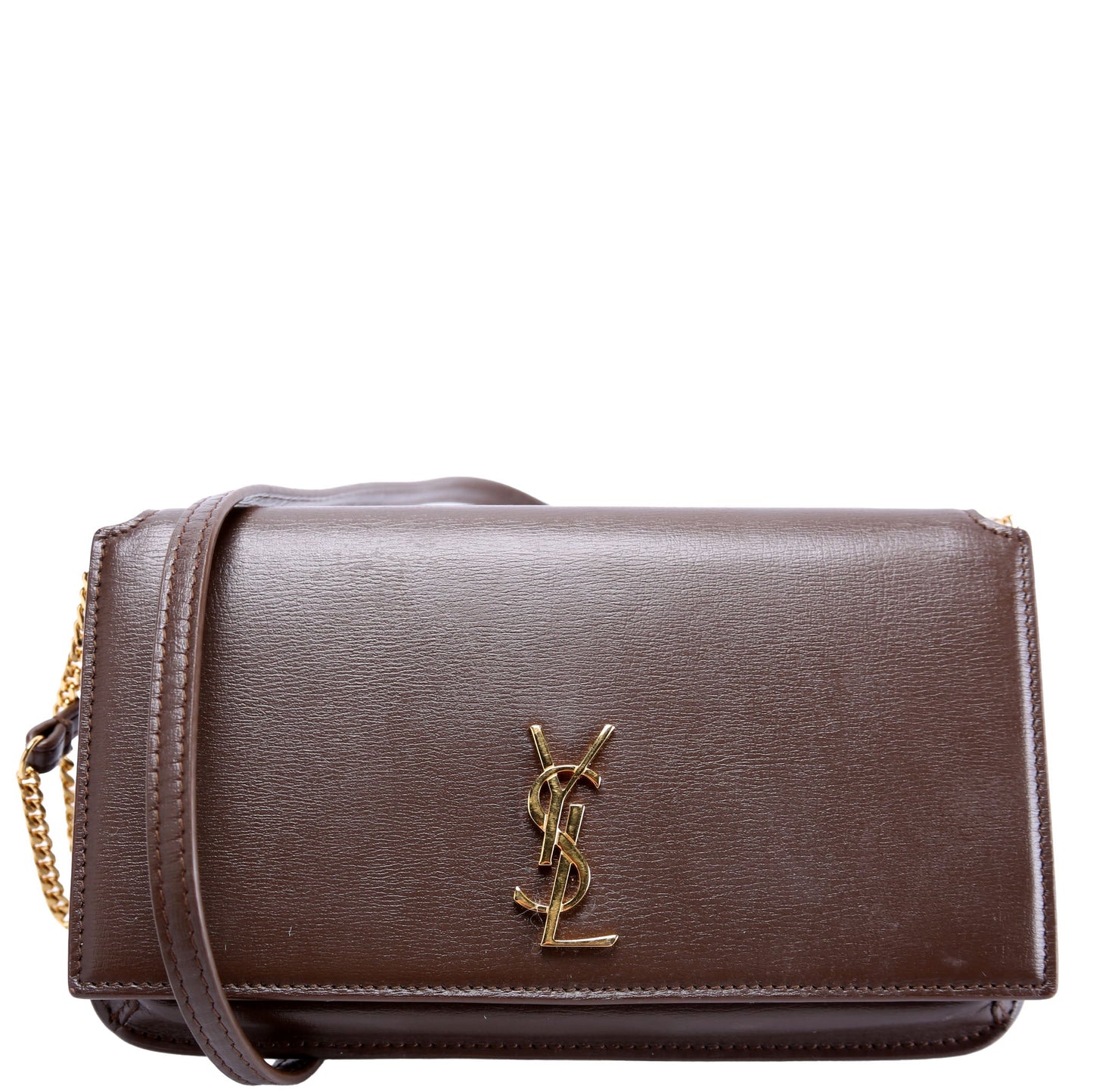 Saint Laurent 635095 Cassandra Phone Holder With Strap Brown Bag