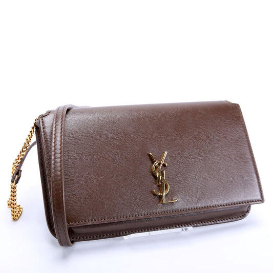 Saint Laurent 635095 Cassandra Phone Holder With Strap Brown Bag
