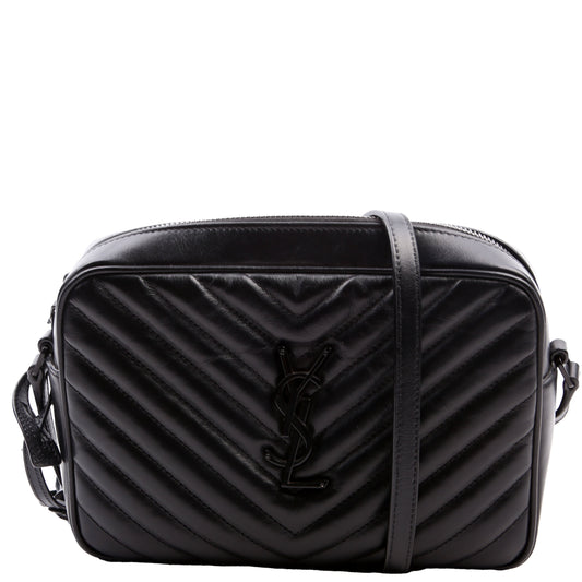 Saint Laurent Lou Camera Quilted Black Bag