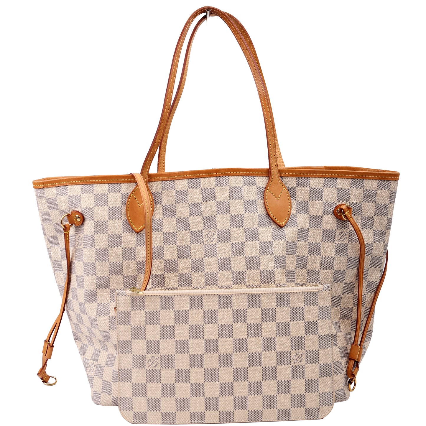 Louis Vuitton Neverfull With Wallet MM Damier Azur