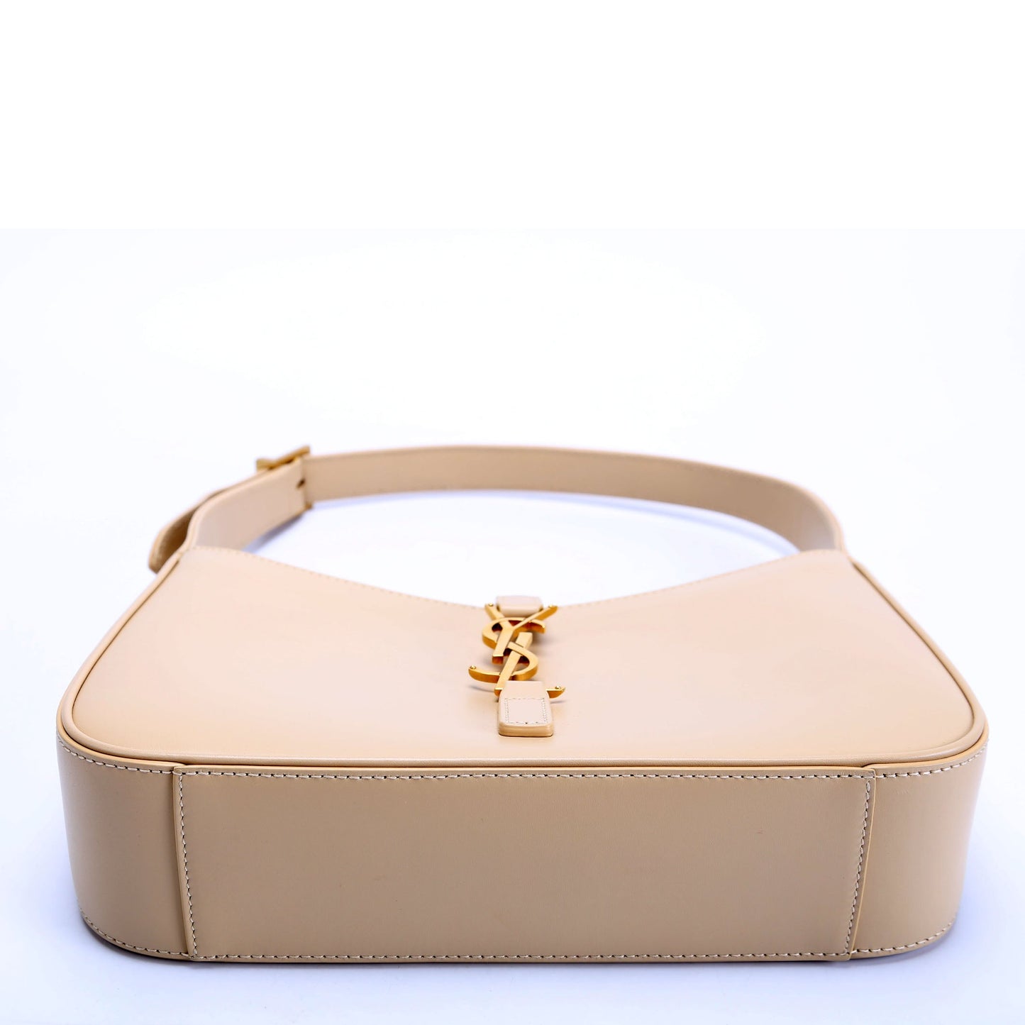 Saint Laurent 657228 Le 5 A 7 Hobo Leather Beige Bag