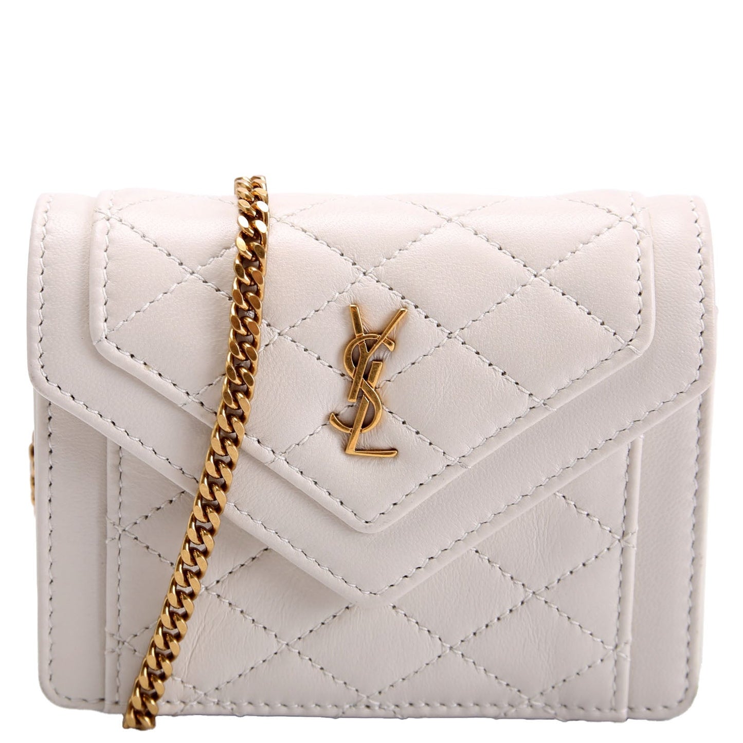 Saint Laurent Gaby Crossbody Micro 685612 Ivory Bag
