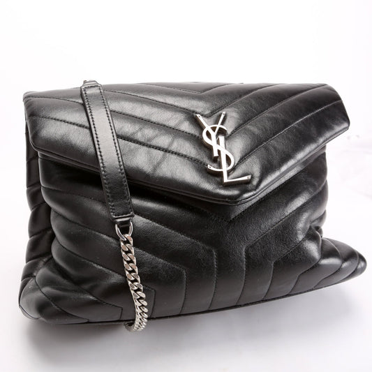 Saint Laurent LouLou Medium Quilted 574946 Black Bag