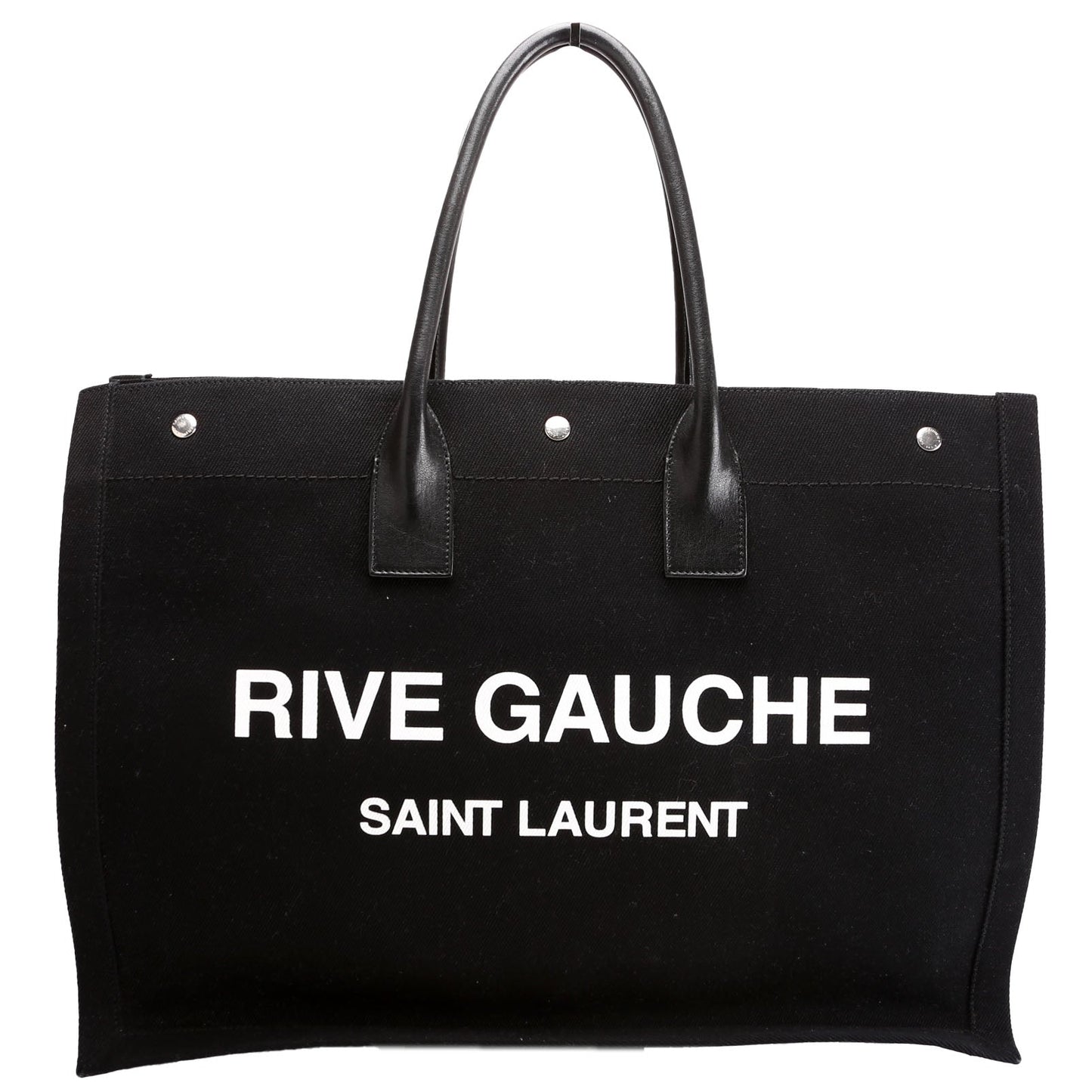 Saint Laurent Rive Gauche Tote Black/White Bag
