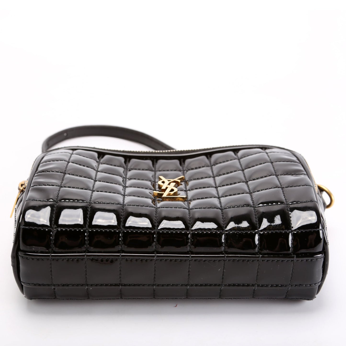 Saint Laurent Cassandre Carre Camera Patent 764809 Black Bag