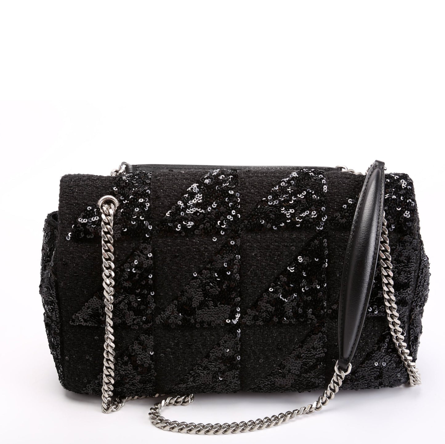 Saint Laurent Sequin Patchwork Jamie Medium 515821 Black Bag