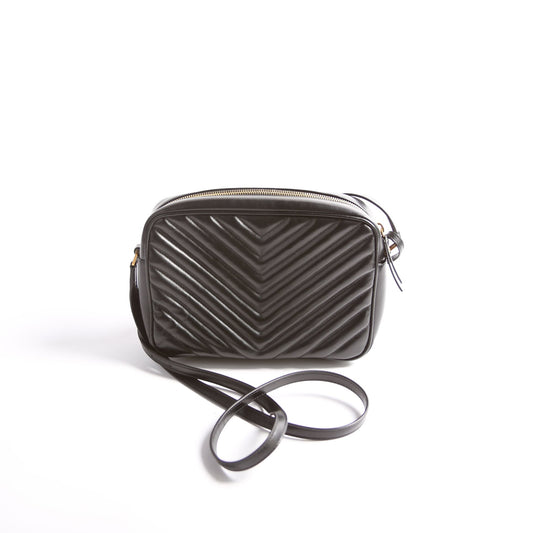 Saint Laurent Lou Camera Quilted 574494 Black/Gold Bag