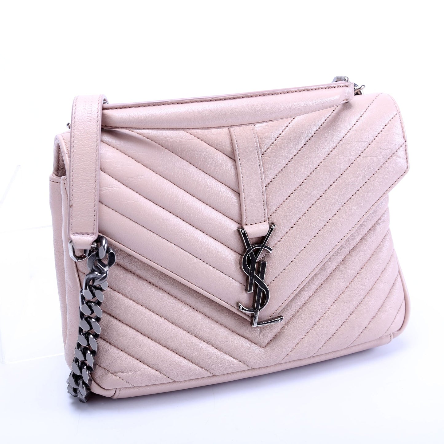 Saint Laurent College Medium Taupe Bag