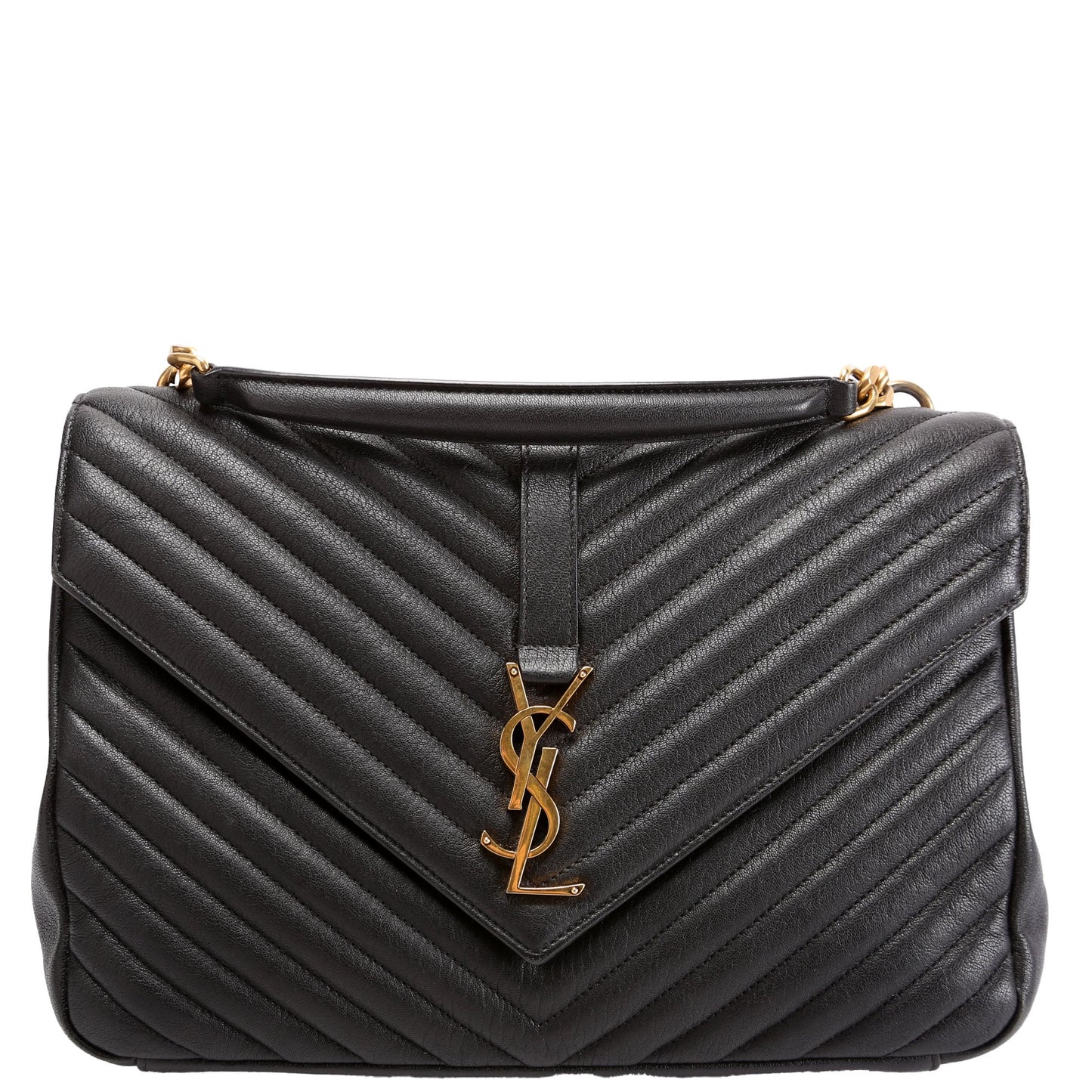 Saint Laurent College Large Large 392738 Black Bag