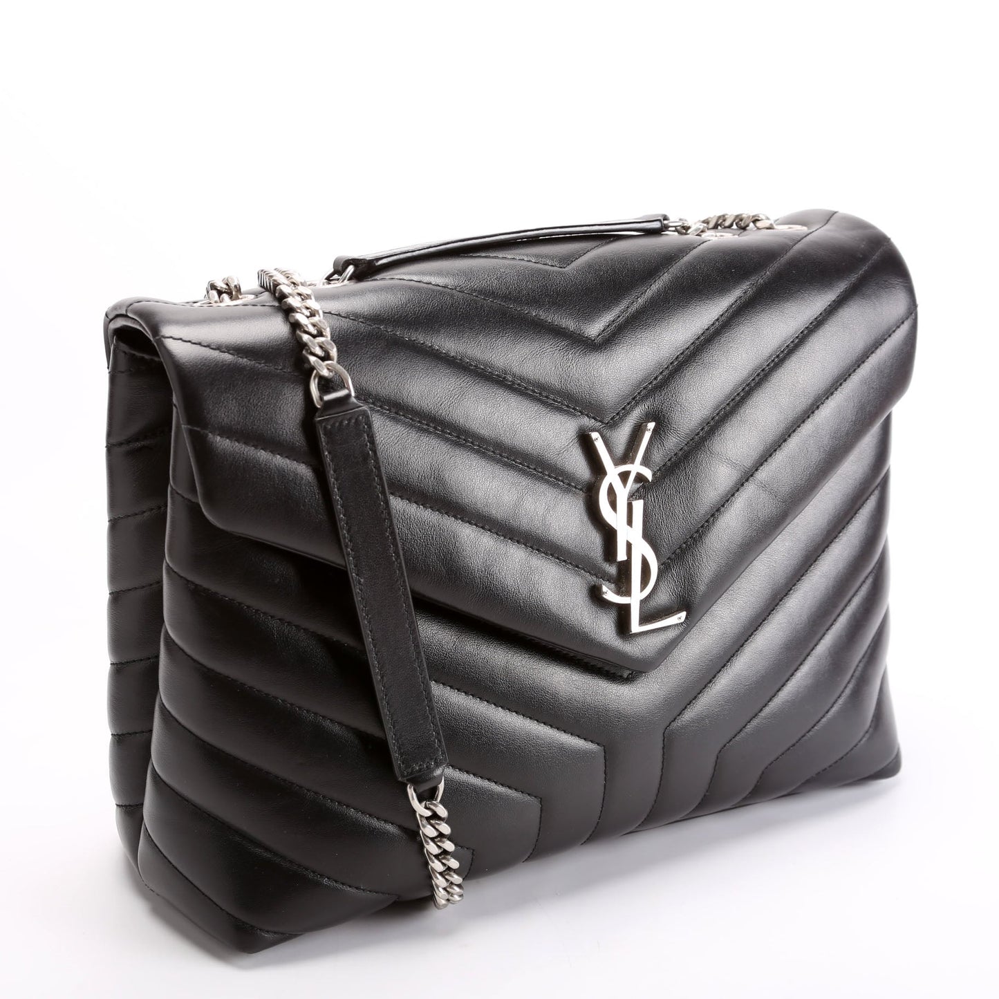 Saint Laurent LouLou Medium Quilted 574946 Black Bag