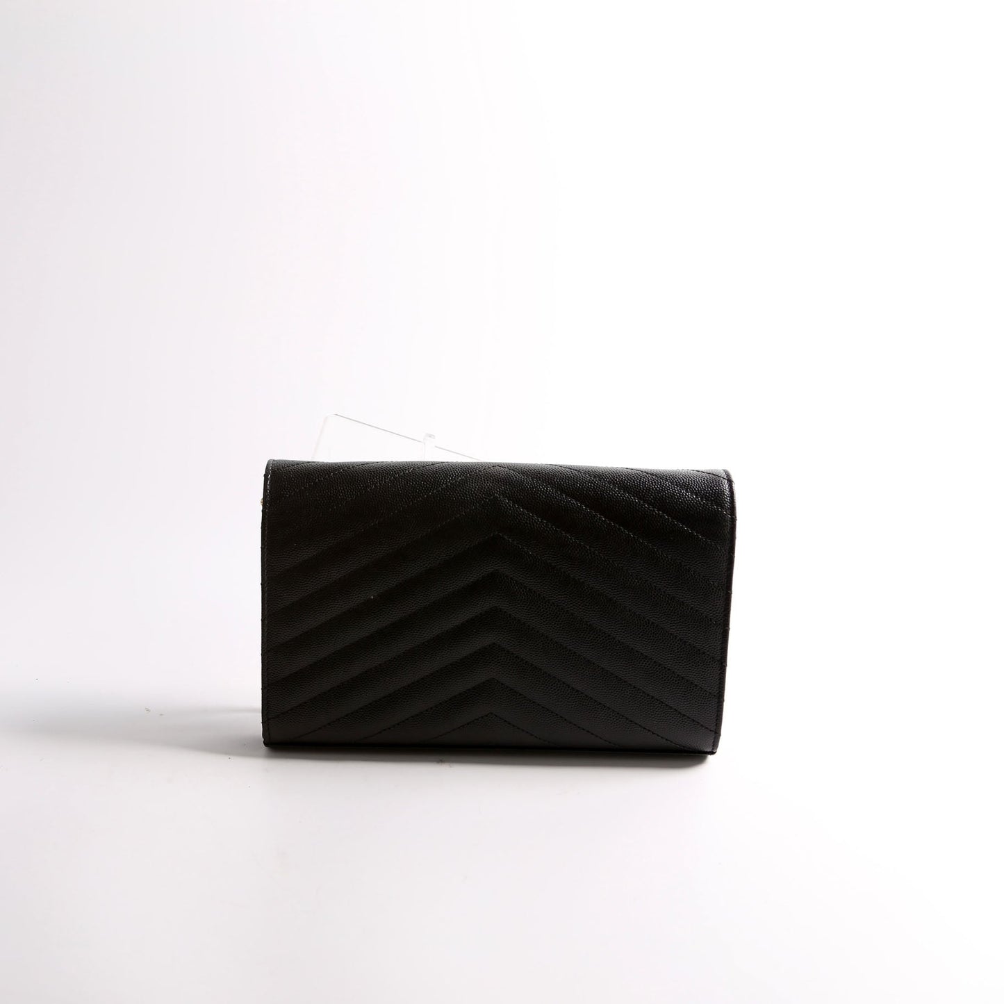 Saint Laurent Grain De Chain Wallet 377828 Black Bag