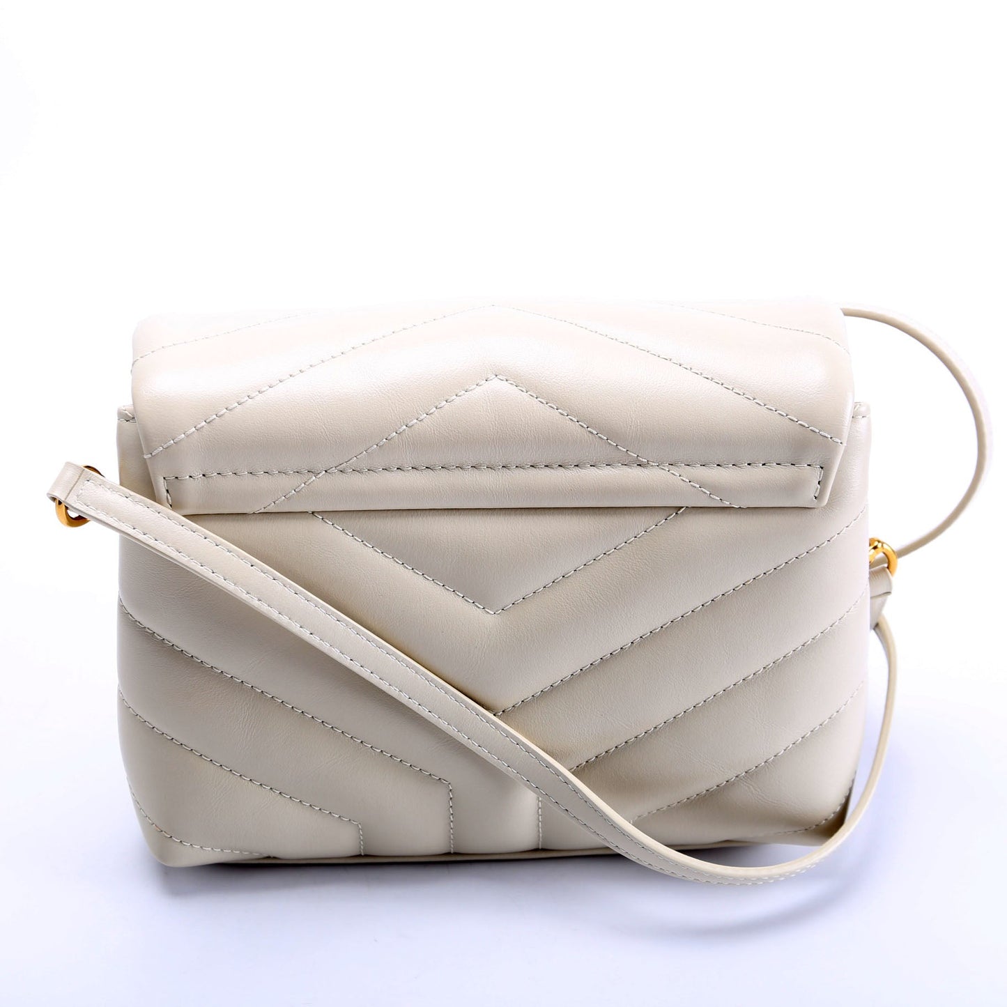 Saint Laurent LouLou Satchel Toy Crossbody 678401 Cream Bag