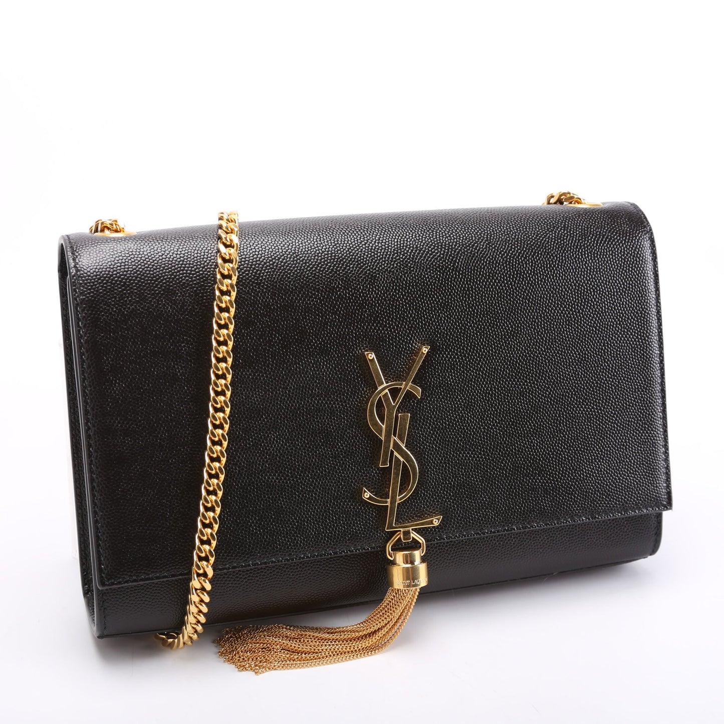 Saint Laurent Kate Tassel Satchel Medium 354119 Black Bag