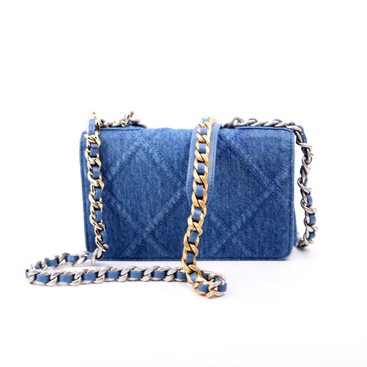 Chanel 19 WOC Quilted Denim 29M Bag