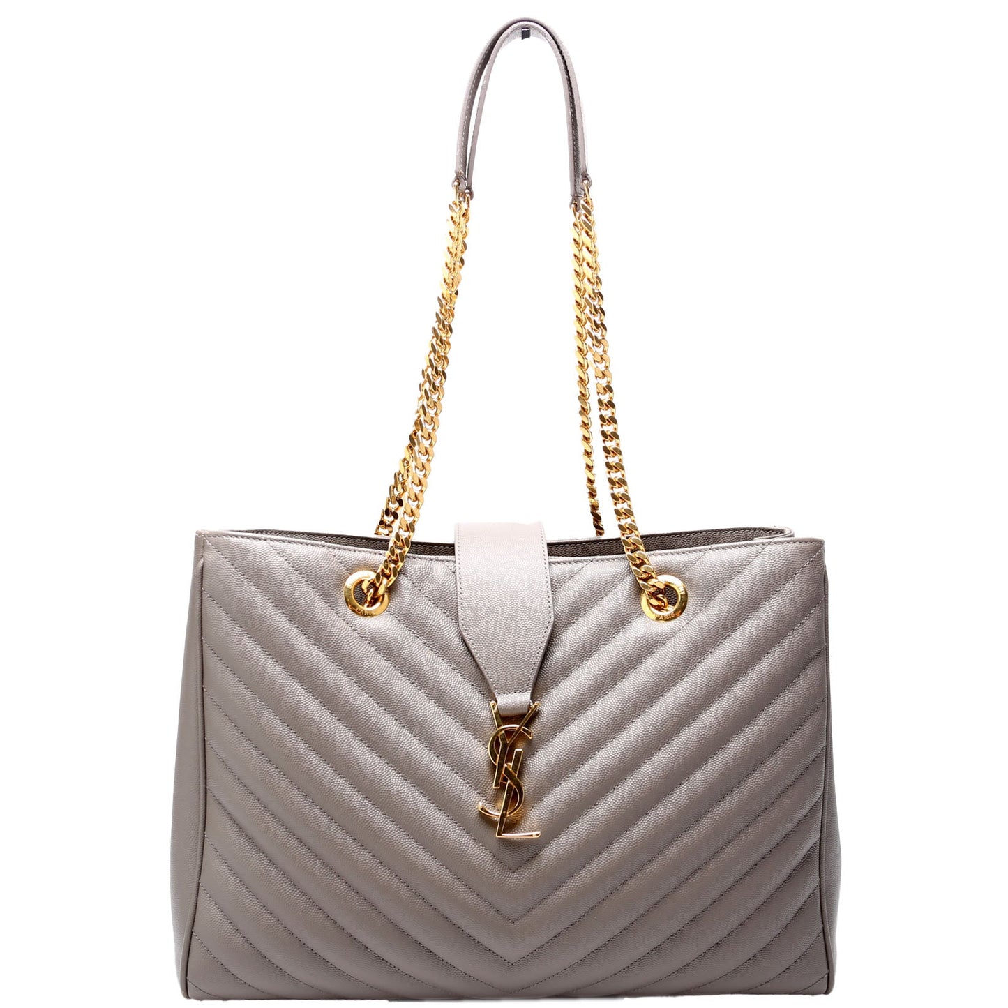 Saint Laurent Grain De Poudre Shopping 396911 Gray Bag