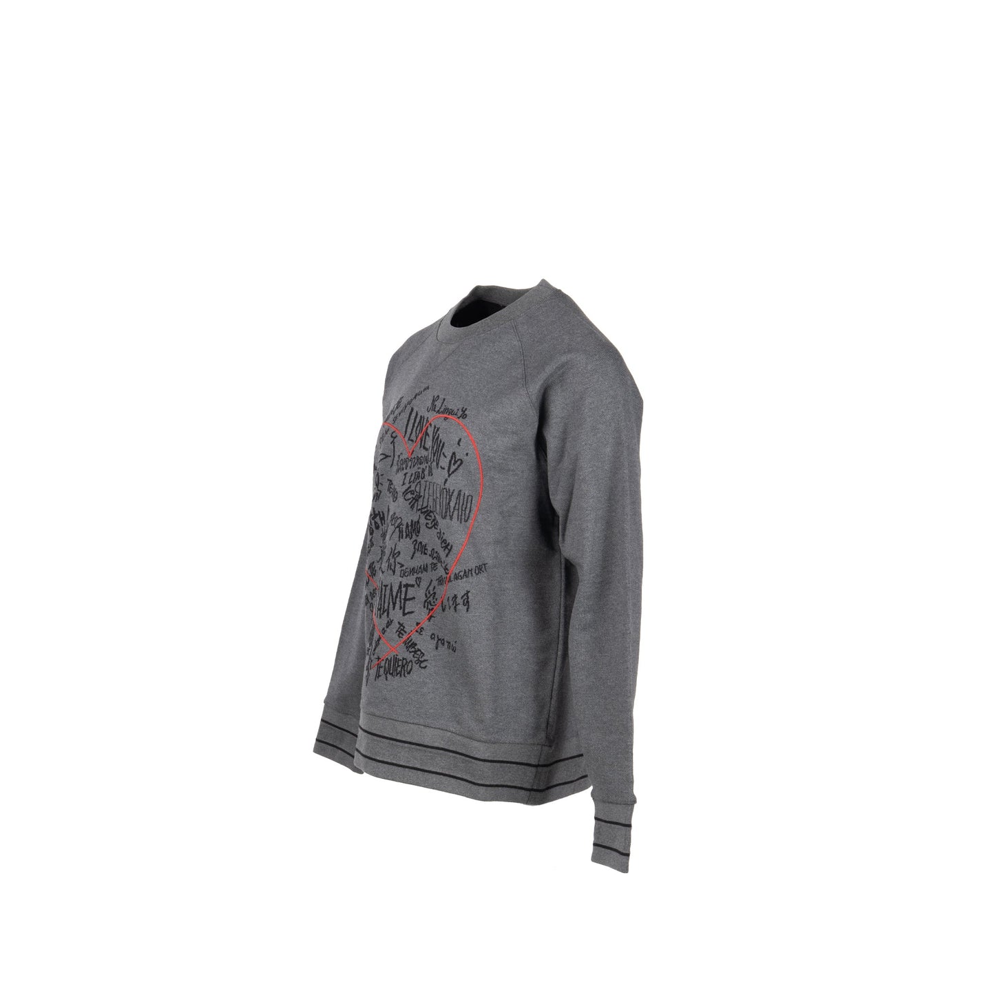 Dior Size 38 Dior Amour Graffiti Sweatshirt Cotton Grey