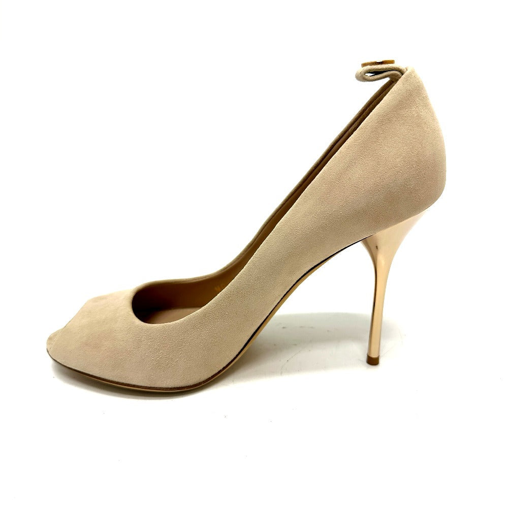 LOUIS VUITTON pumps suede beige 37 1/2