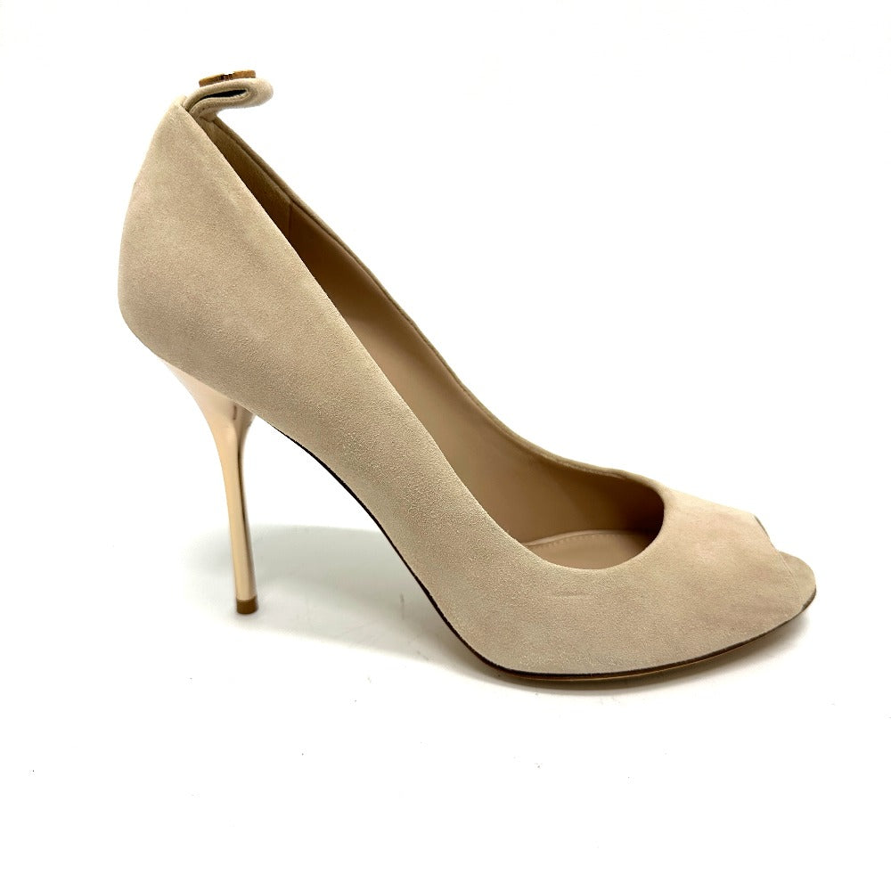 LOUIS VUITTON pumps suede beige 37 1/2
