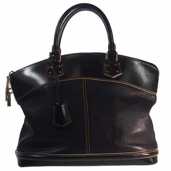LOUIS VUITTON Handbag M91887 leather Noir LockitPM Suhari Tote Bag Women(Unisex)