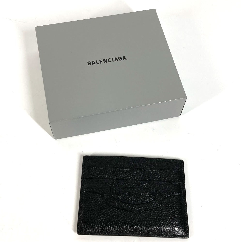 BALENCIAGA Card Case 640109 leather black Neo classic Women