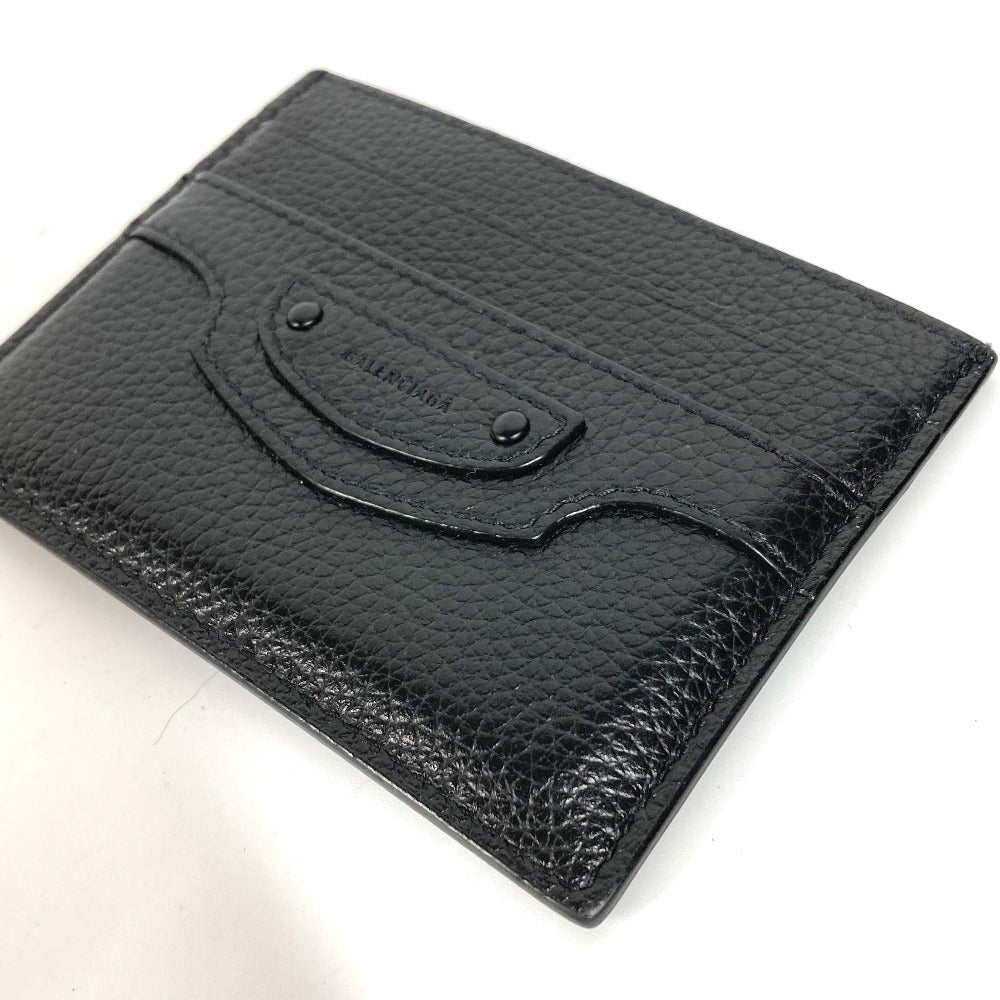 BALENCIAGA Card Case 640109 leather black Neo classic Women