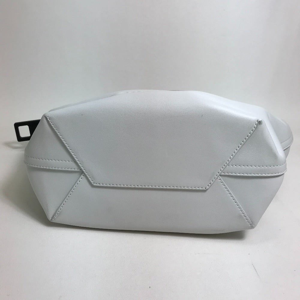 BALENCIAGA Handbag 661854 leather White / black Mega Zip