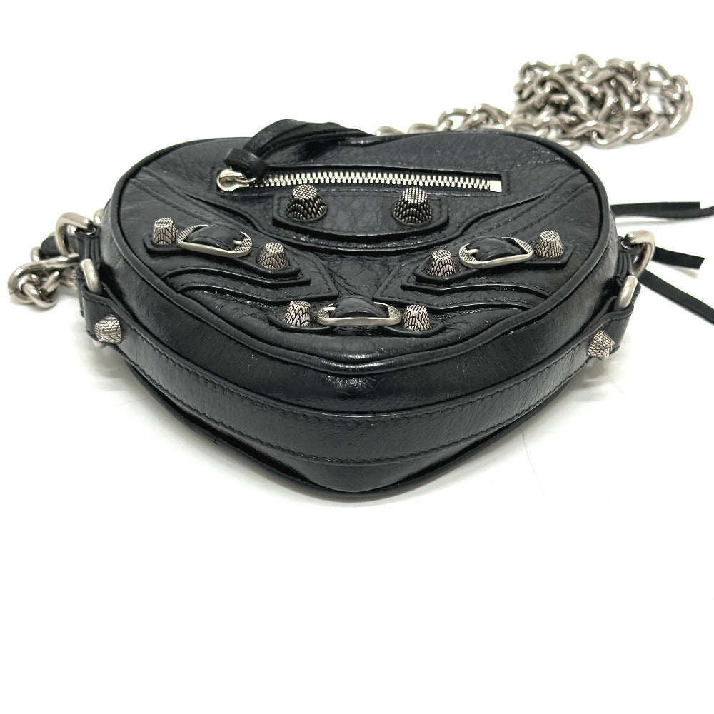 BALENCIAGA Shoulder Bag 722781 leather black Luca Goal Heart