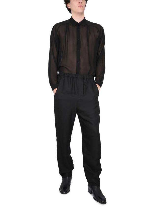 Luxury Saint Laurent Trending 2025 23 ss Viscose Trousers 717375Y1G681000 B0020169836