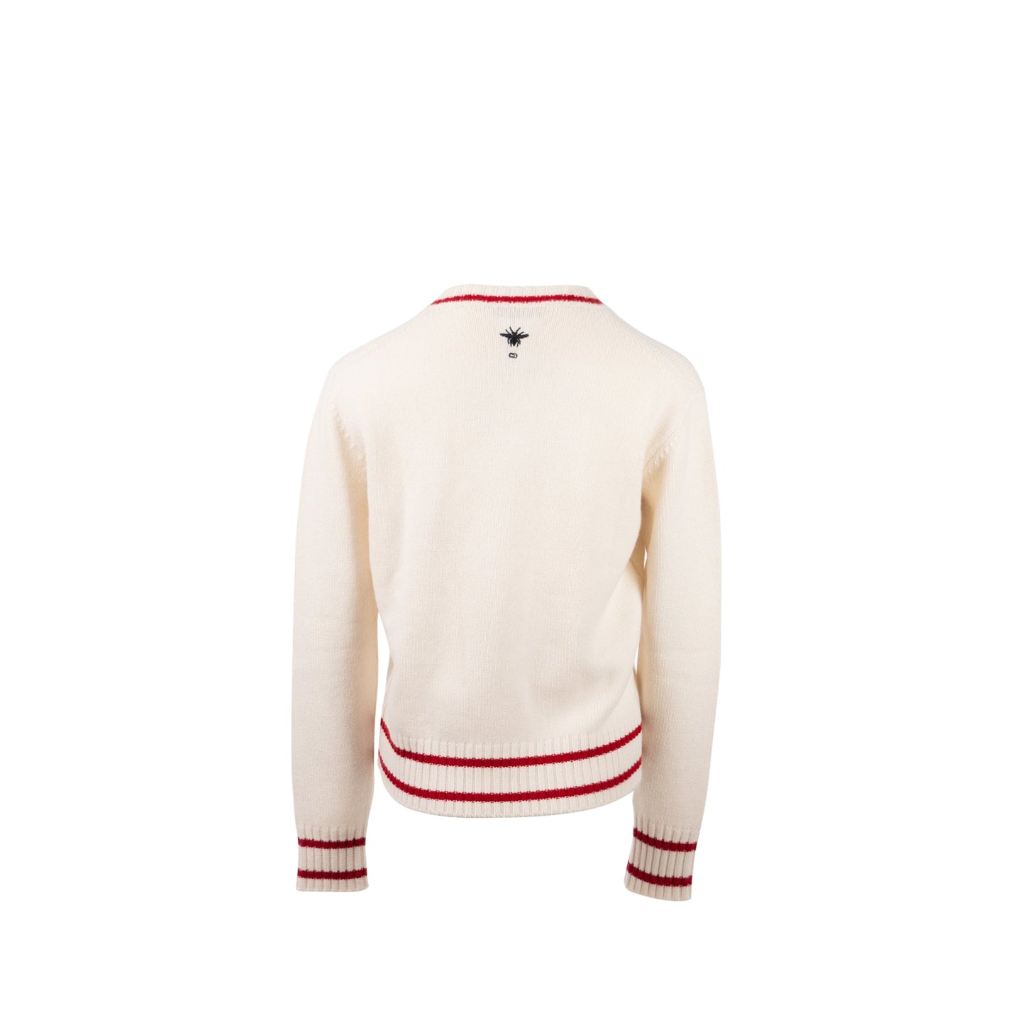 Dior Size 38 Love Knit Sweater Cashmere White