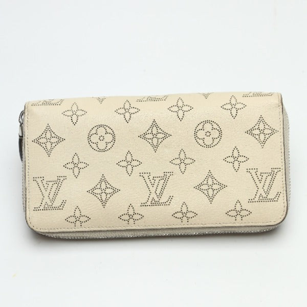 LOUIS VUITTON Long Wallet Purse âl61868 Monogram Mahina Magnolia Zip Around Monogram Mahina Zippy wallet Women