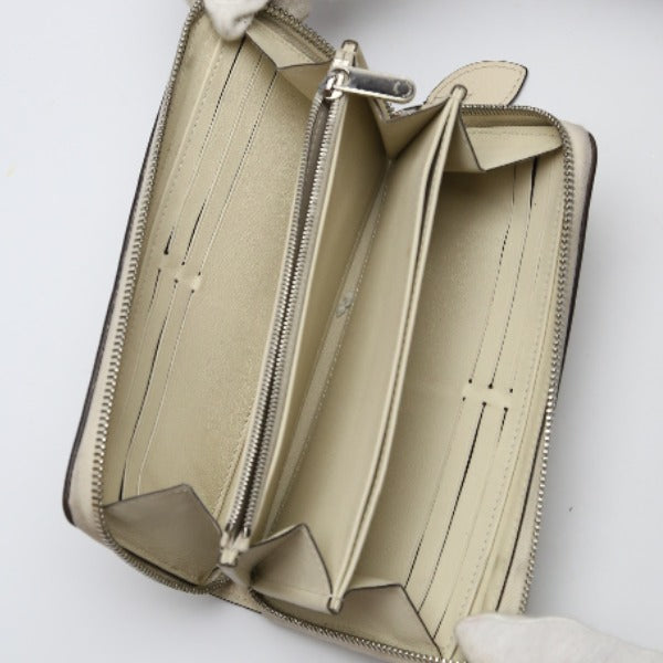 LOUIS VUITTON Long Wallet Purse âl61868 Monogram Mahina Magnolia Zip Around Monogram Mahina Zippy wallet Women