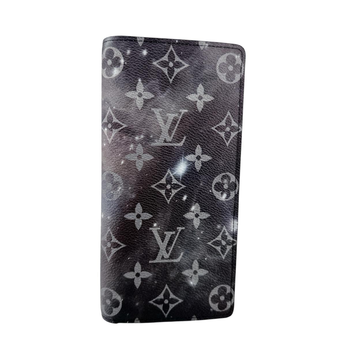LOUIS VUITTON Long Wallet Purse M63871 Monogram canvas gray Long Wallet Purse Monogram Galaxy Portefeuille Brazza mens
