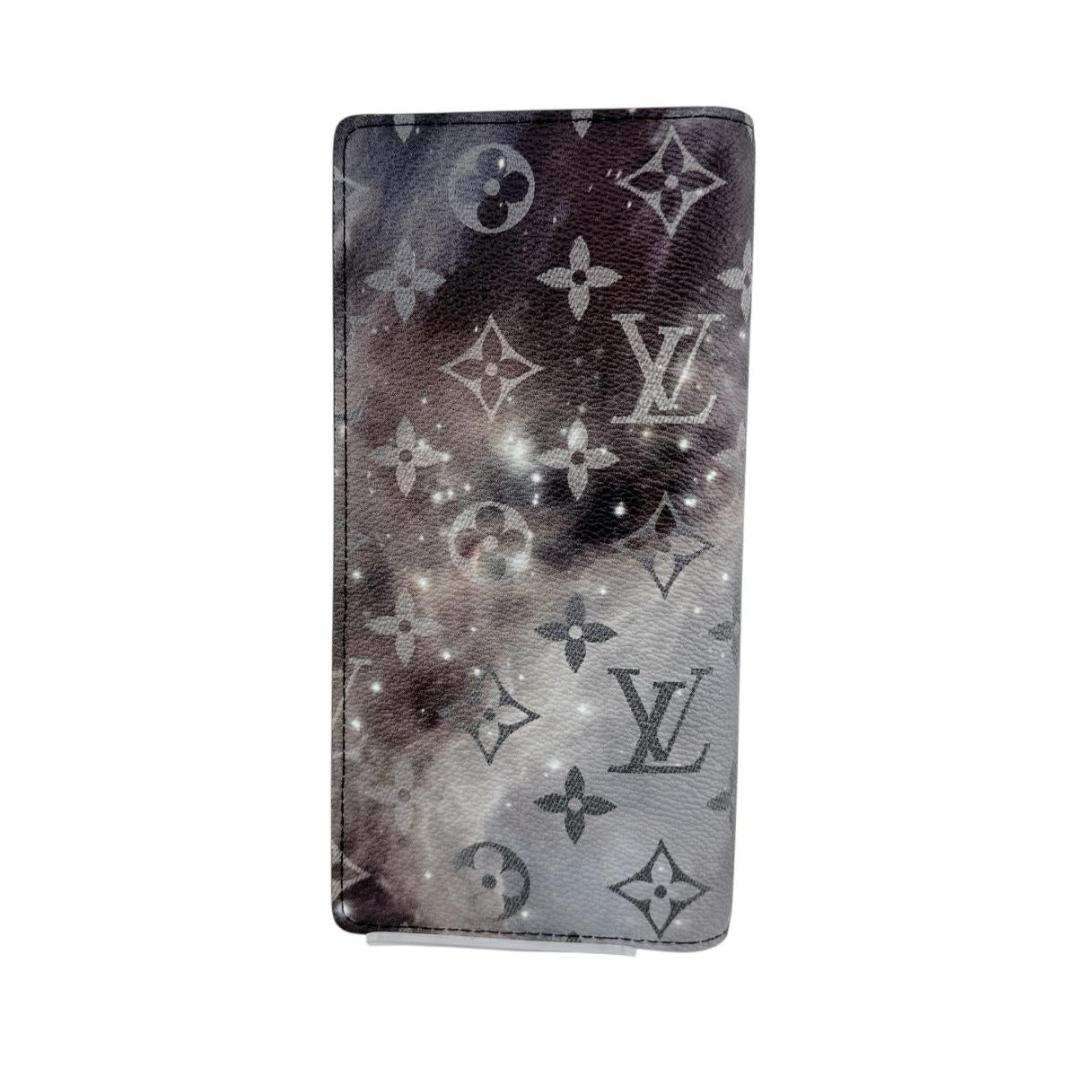 LOUIS VUITTON Long Wallet Purse M63871 Monogram canvas gray Long Wallet Purse Monogram Galaxy Portefeuille Brazza mens