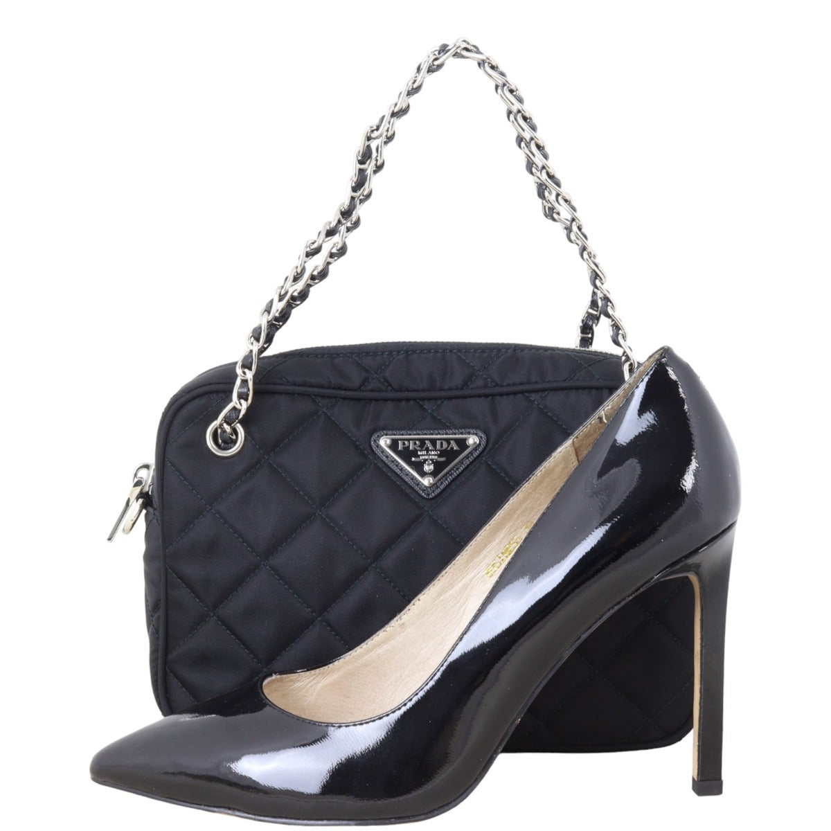 Prada Impuntu Tessuto Shoulder Bag