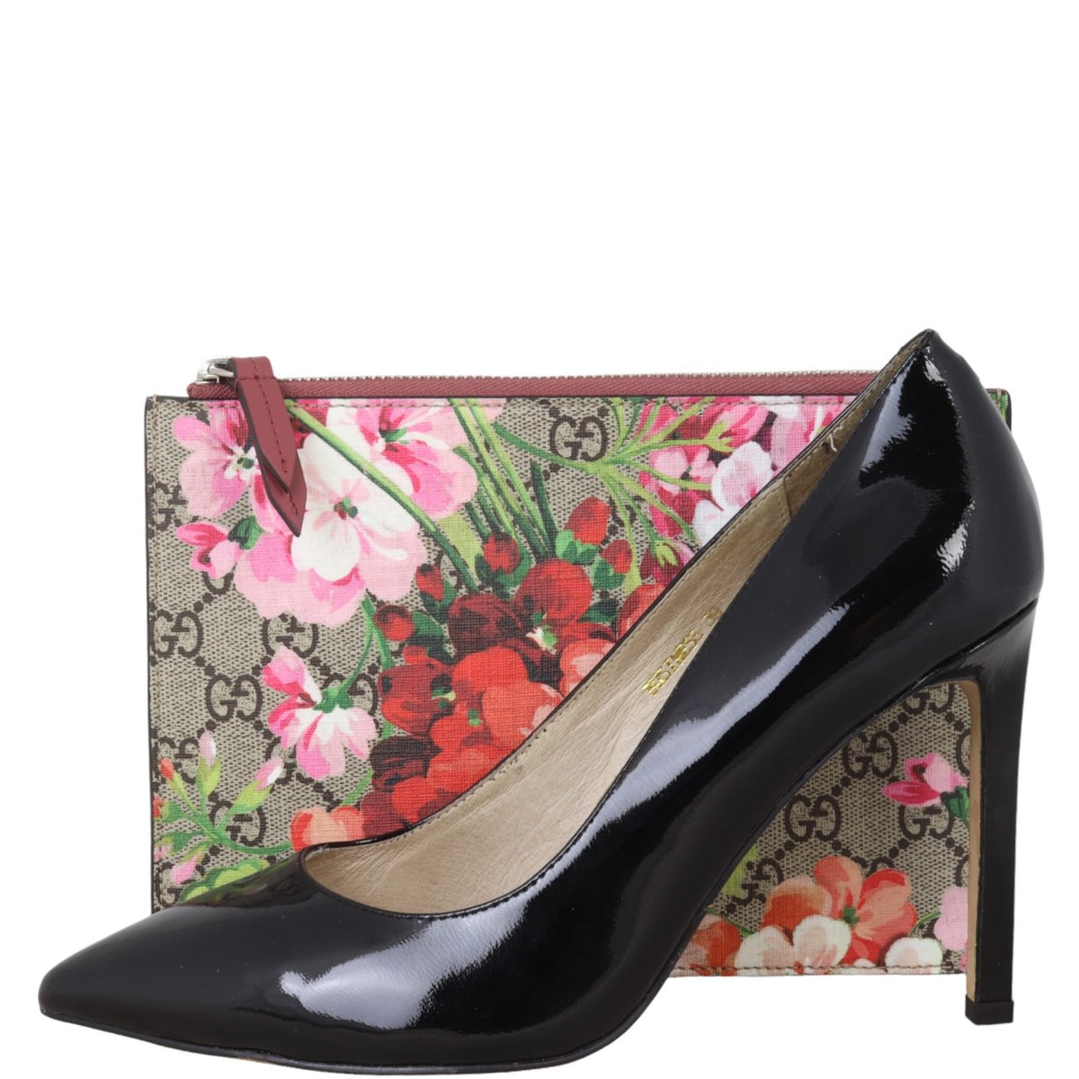 Gucci GG Supreme Blooms Zip Pouch