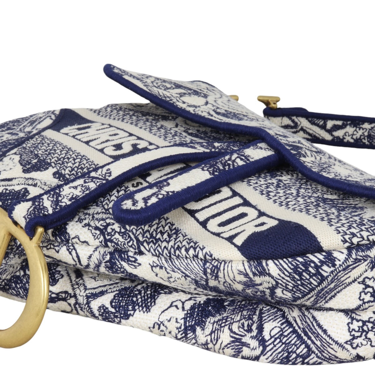 Dior Saddle Bag Toile de Jouy Reverse