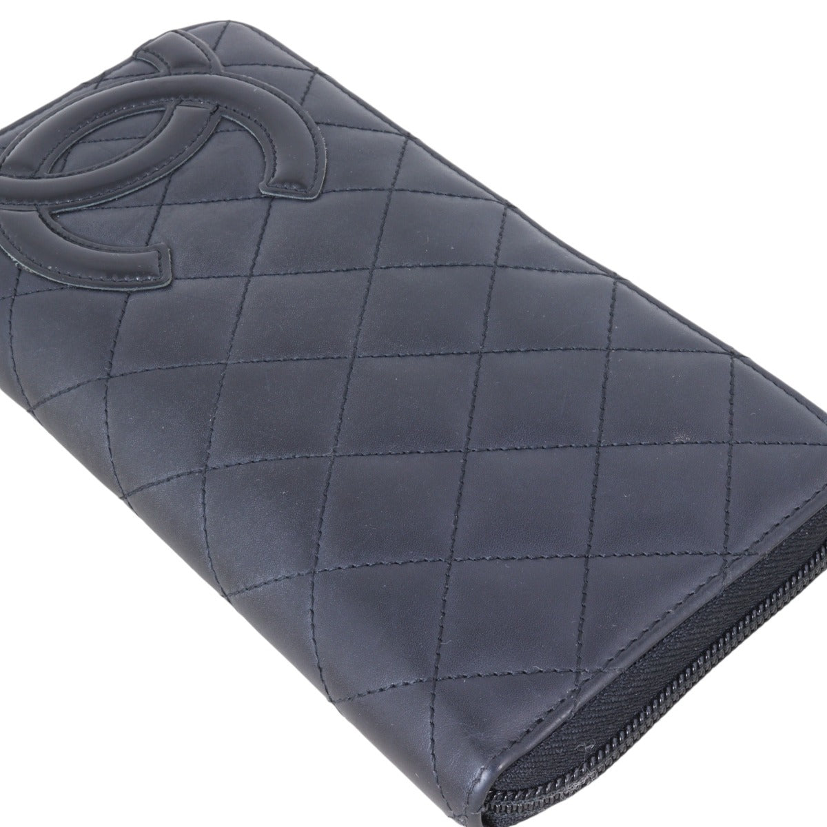 Chanel Ligne Cambon Zip Around Wallet