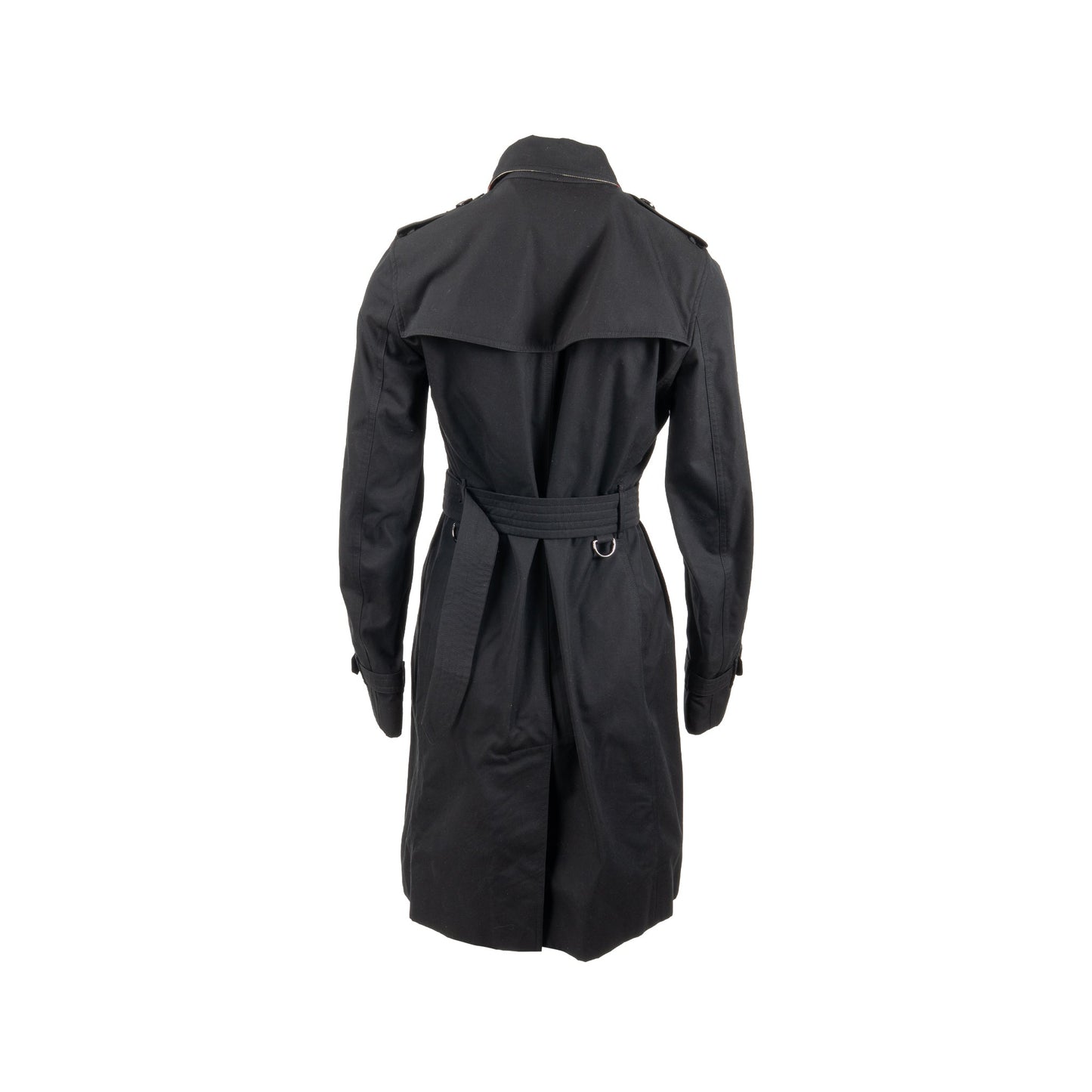 Burberry size UK8 kensington long trench coat black