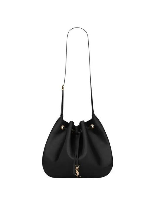 Luxury Saint Laurent Trending 2025 Monogram Leather Shoulder Bag Black