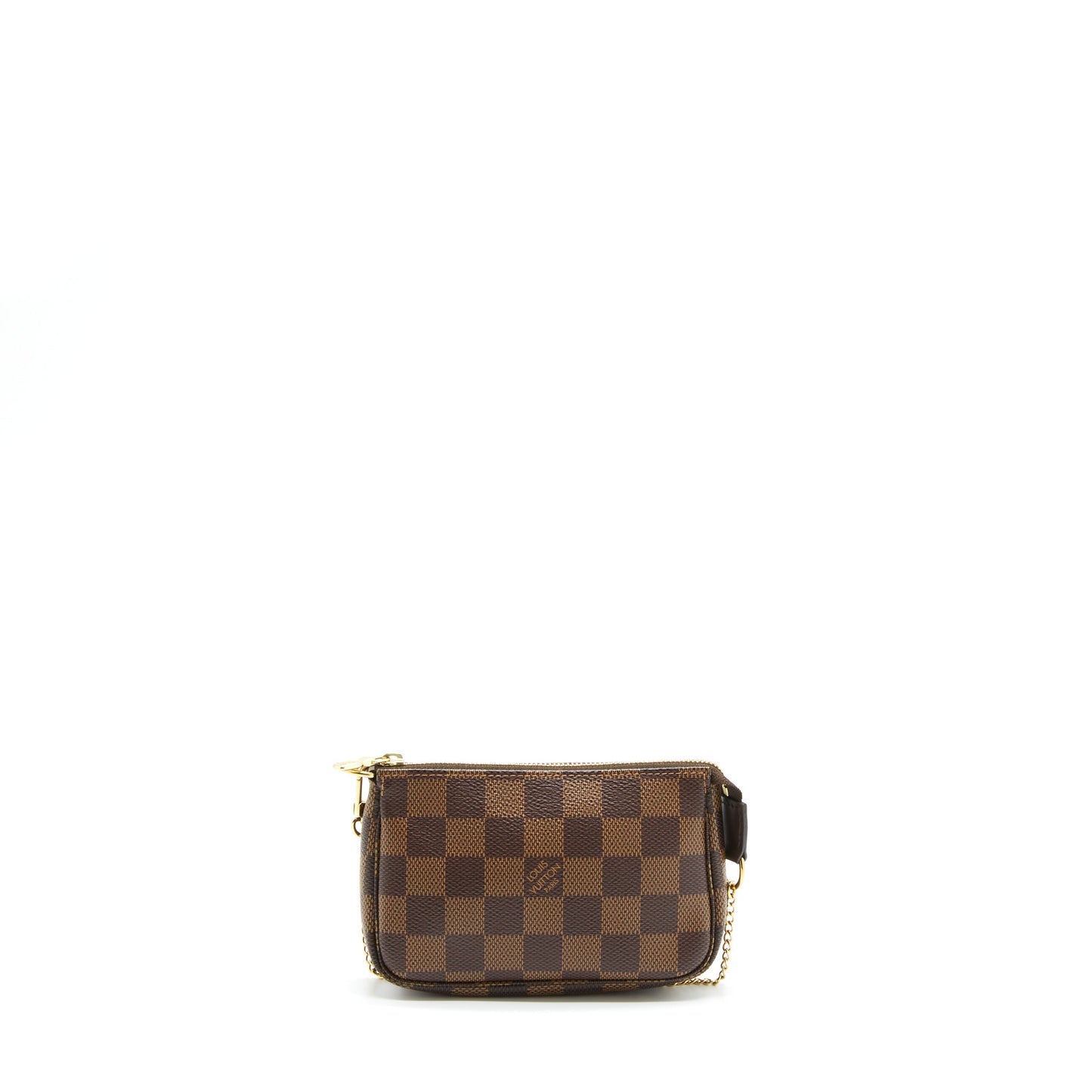 Louis Vuitton Mini Pochette Accessories Damier Ebene Canvas