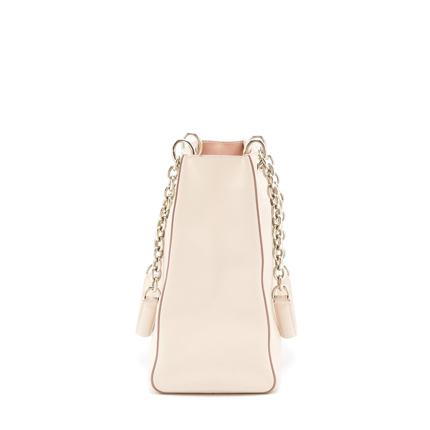 Dior Lady Dior Tote Purse Calfskin Light Beige
