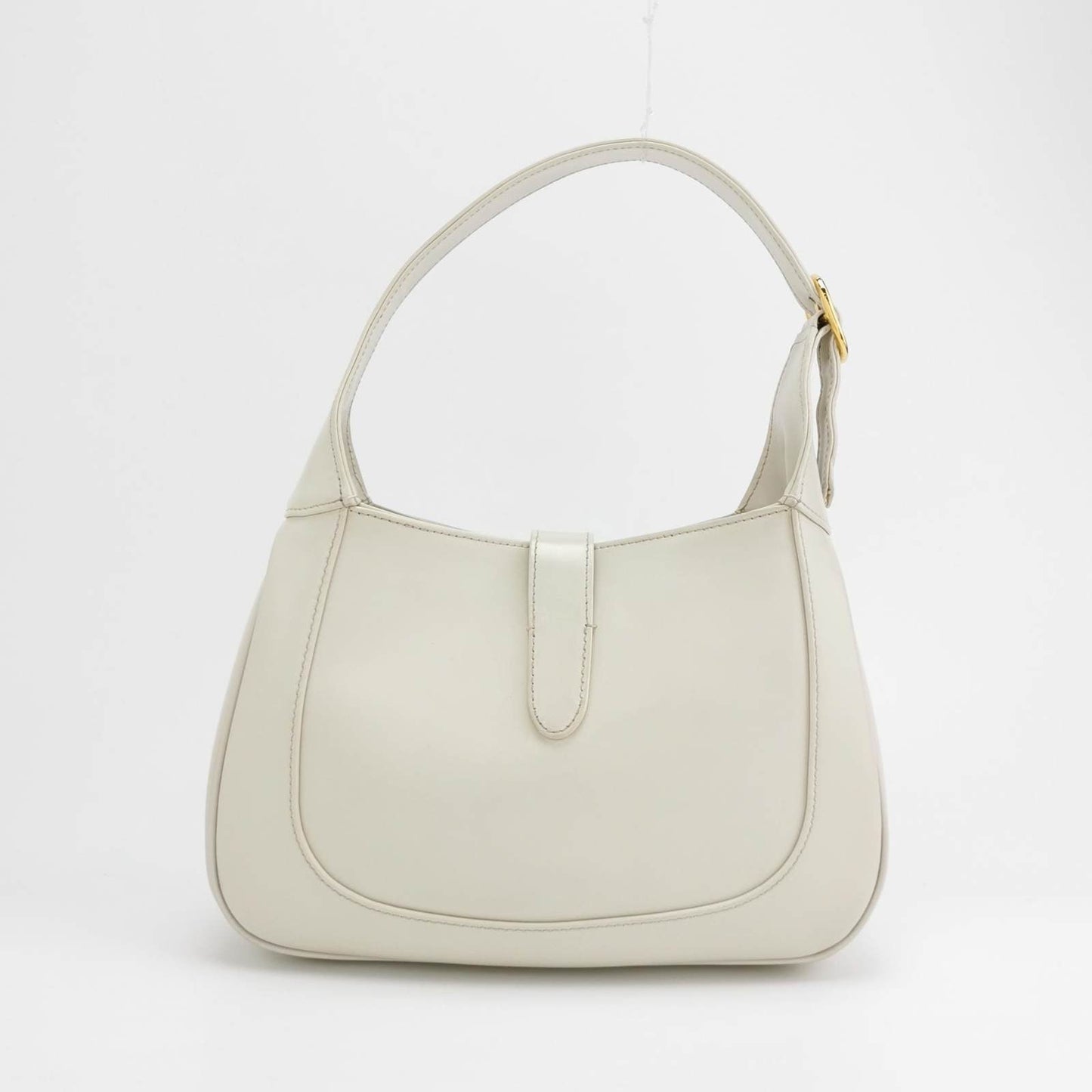 Gucci Jackie 1961 Small Leather Bag with Adjustable Strap Size White