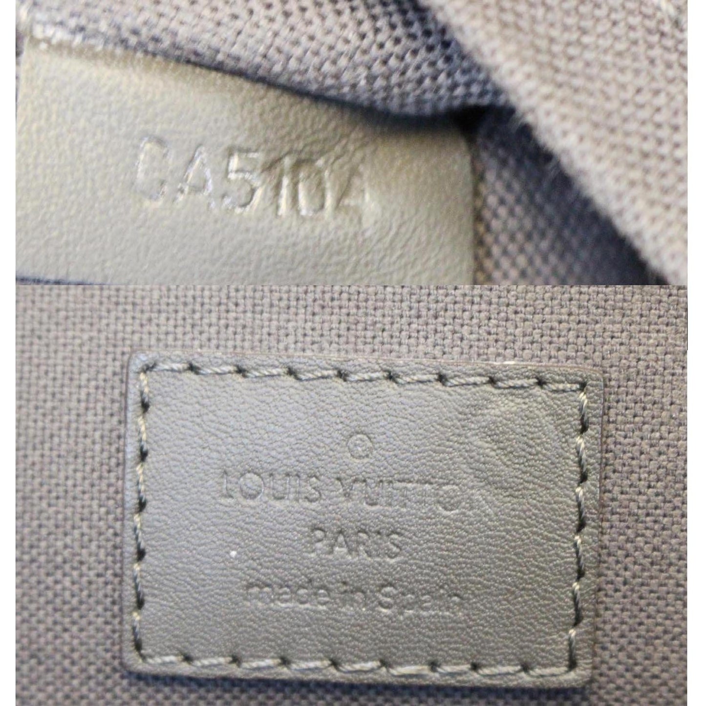 LOUIS VUITTON Porte-Documents Jour Damier Infini Leather Shoulder Bag Grey