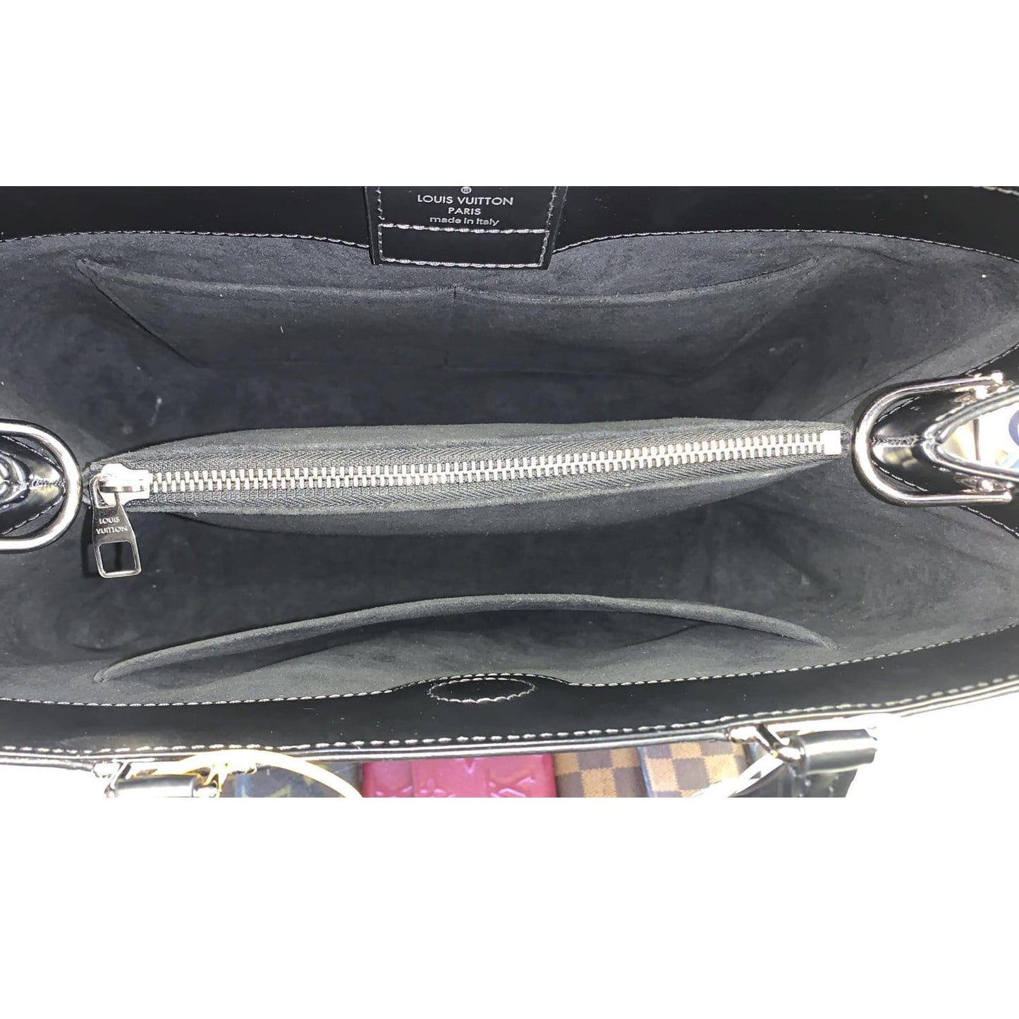 LOUIS VUITTON Kleber PM Epi Leather Shoulder Bag Black
