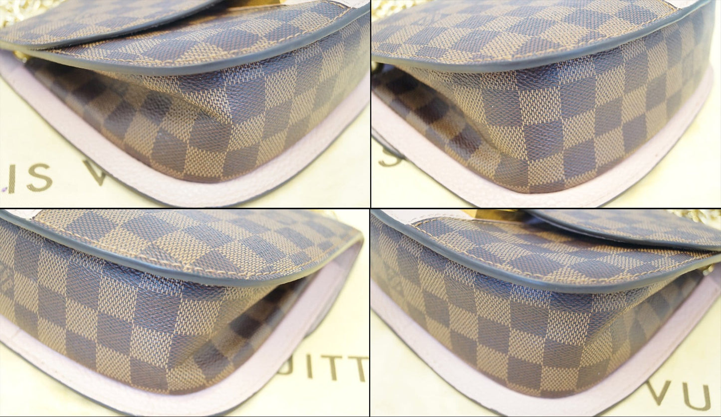 LOUIS VUITTON Wight Damier Ebene Magnolia Shoulder Crossbody Bag
